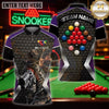 Maxcorners Billiard Outfits Majestic Tiger Face Art Multicolor Customized Name 3D Shirt