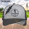 Maxcorners Golf Claw Scratch Circle Logo Personalized Name 3D Cap (6 Colors)