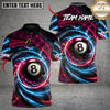 Maxcorners Lightning Strike 8-Ball Billiards Multicolor Customized Name, Team Name 3D Shirts