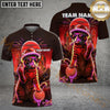 Maxcorners Golf Cat Neon Style Personalized Name, Team Name 3D Shirt (4 Colors)