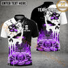 Maxcorners Disc Golf Punished Skull Flame Personalized Name, Team Name 3D Shirt (4 Colors)