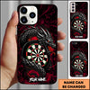 Maxcorners Darts Black Dragon Dartboard Multicolor Personalized Name 3D Phone Case