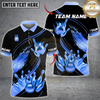 Maxcorners Bowling Ultimate Pins & Ball Design Multicolor Customized Name, Team Name 3D Shirts