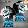 Maxcorners Disc Golf Punished Skull Flame Personalized Name, Team Name 3D Shirt (4 Colors)