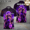 Maxcorners Golf Cat Neon Style Personalized Name, Team Name 3D Shirt (4 Colors)