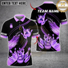 Maxcorners Bowling Ultimate Pins & Ball Design Multicolor Customized Name, Team Name 3D Shirts