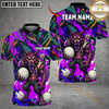 Maxcorners Golf Angry Wolf Chaos Graphic Design Personalized Name, Team Name 3D Shirt (4 Colors)