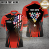 Maxcorners Billiards American Flag Edition Multicolor Customized Name, Team Name 3D Shirts