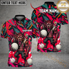 Maxcorners Golf Angry Wolf Chaos Graphic Design Personalized Name, Team Name 3D Shirt (4 Colors)