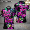Maxcorners Disc Golf Bear Scary Teddy Graffiti Style Personalized Name, Team Name 3D Shirt (4 Colors)