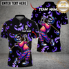 Maxcorners Golf Halloween Skeleton Multicolor Customized Name, Team Name 3D Shirts