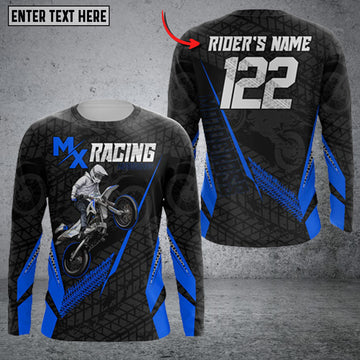 Maxcorners Outdoor Enthusiast Flannel Blue Personalized Name 3D Shirt