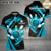 Maxcorners Flame Strike Bowling Multicolor Customized Name, Team Name 3D Shirts 96