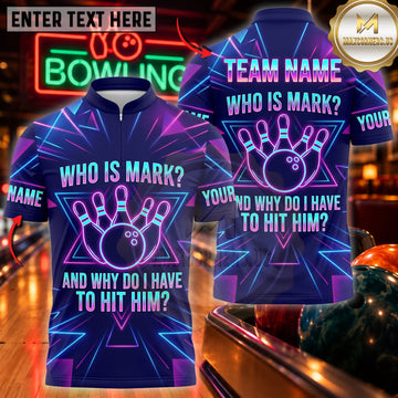 Maxcorners Bowling Who Is Mary Funny Bowling Quote Personalized Name 3D Unisex Shirt