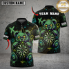 Maxcorners Darts Graffiti Teddy Bear Multicolor Customized Name, Team Name 3D Shirts