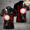 Maxcorners Golf Break Glass Personalized Name, Team Name 3D Shirt (4 Colors)