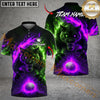 Maxcorner Blazing Wolf Strike Golf Polo Shirt Customized Name, Team Name 3D Shirts (4 Colors)