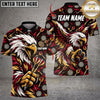 Maxcorners Darts Majestic Eagle Mascot Holding Darts Wings Spread Target Board Graphic Multicolor Customized Name, Team Name 3D Shirts