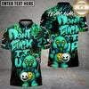 Maxcorners Golf Bear Scary Teddy Graffiti Style Personalized Name, Team Name 3D Shirt (4 Colors)
