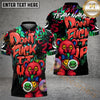 Maxcorners Disc Golf Bear Scary Teddy Graffiti Style Personalized Name, Team Name 3D Shirt (4 Colors)