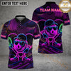 Maxcorners Disc Golf Neon Funny Character Personalized Name, Team Name 3D Shirt (4 Colors)