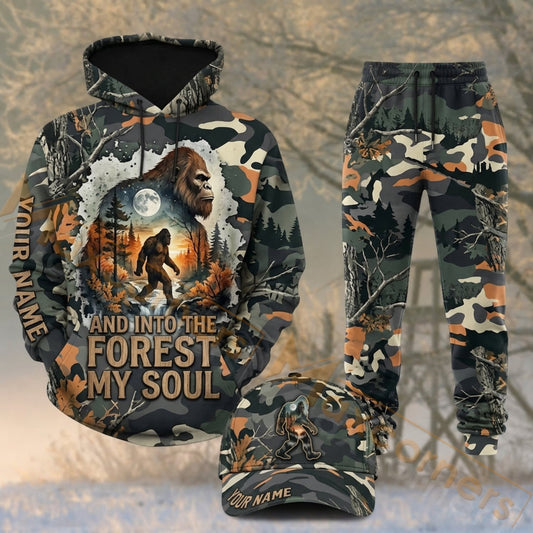 Maxcorners Hunting Forest Is My Soul Deer Mountain Camo Personalized 3D Shirts