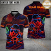 Maxcorners Disc Golf Neon Funny Character Personalized Name, Team Name 3D Shirt (4 Colors)