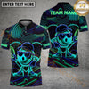 Maxcorners Disc Golf Neon Funny Character Personalized Name, Team Name 3D Shirt (4 Colors)