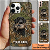 Maxcorners Duck Hunting Yellow Labrador Retriever Woodland Camouflage Personalized Name 3D Phone Case - Black Labrador Retriever - Pintail