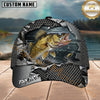 Maxcorners Fishing Torn Metal Mesh Personalized 3D Cap