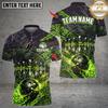 Maxcorners Metal Bowling Design Multicolor Customized Name, Team Name 3D Shirts