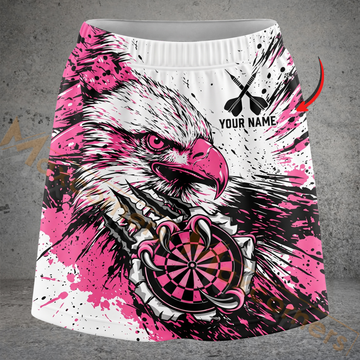 Maxcorners Darts Eagle Splash Personalized 3D Skirts With Shorts