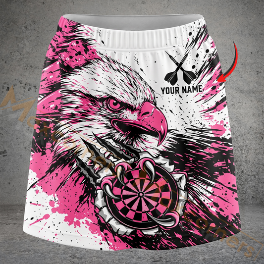Maxcorners Darts Eagle Splash Personalized 3D Skirts With Shorts