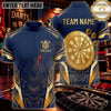 Maxcorners Darts & Dynamic Dartboard Shield Graphic Multicolor Customized Name, Team Name 3D Shirts