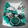Maxcorners Darts Eagle Splash Personalized 3D Skirts With Shorts