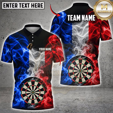 Maxcorners Darts Netherlands Flag Flame Dartboard Personalized Name 3D Unisex Shirt