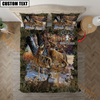 Maxcorners Hunting Deer Autunm Style Bedding Set 3D All Over Printed | Moss