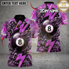 Maxcorners Billiard Power Break Lightning 8 Ball Multicolor Customized Name, Team Name 3D Shirt