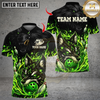 Maxcorners Bowling Flaming Pins and Angry Wolf Multicolor Customized Name, Team Name 3D Shirts