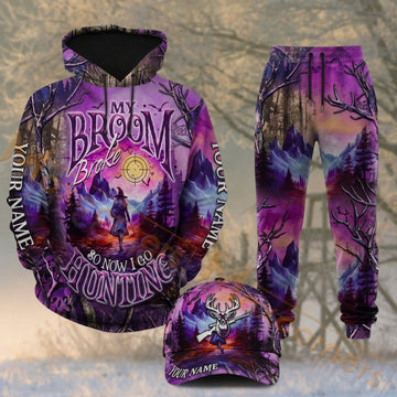 Maxcorners Hunting Deer Dream Purple Galaxy Camo Personalized 3D Shirts