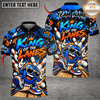 Maxcorners Bowling King of Lanes & Crown Graphic Multicolor Customized Name, Team Name 3D Shirts