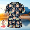 Maxcorners Custom Face Fishing UPF Shirts, Mens Fishing Shirts Long Sleeve, Gift For Fisherman