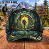 Maxcorners Hiking Into The Forest Scenic Adventure Personalized Name 3D Cap
