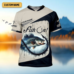 Maxcorners Bass Fishing Shirt, Long Sleeve Sun Shirt, Camo Long Sleeve Shirt, Mens Fishing Shirt