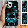 Maxcorners Darts Gold Tribal Crab Dartboard Multicolor Personalized Name 3D Phone Case