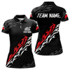Maxcorners Men's Custom Dart Shirts With Red - White Streaks And Dartboard, Team Jerseys LM1605