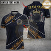 Maxcorners Bowling And Pins Glitter Sparkling Crown Customized Name, Team Name 3D Shirt (6 Colors)