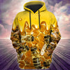 Maxcorners Honey Bee Swarm All Over Printed Unisex Shirt LM1304