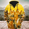 Maxcorners Honey Bee Swarm All Over Printed Unisex Shirt LM1304