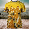 Maxcorners Honey Bee Swarm All Over Printed Unisex Shirt LM1304